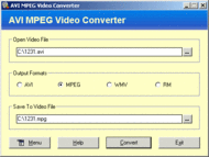 AVI MPEG Video Converter 1.30.02 screenshot